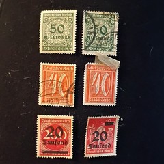 49 Germany Deutsches Reich/Deutsche Post Used Stamp Lot Inflation Mixed
