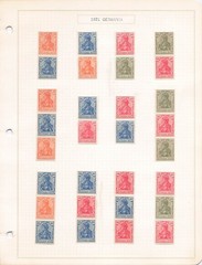 Germany 1921 Germania & Numerals Booklet Panes Se-Tenant Tête-Bêche Lot 4 Pages