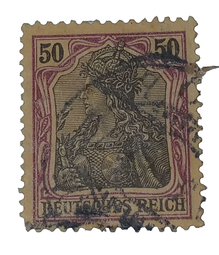 Germany Stamps Deutsches Reich Germania 50 Pfennig Mi. Nr. 91 Ix