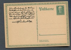 German Reich : Hindenburg birthday stationary from 1927 – mint NH