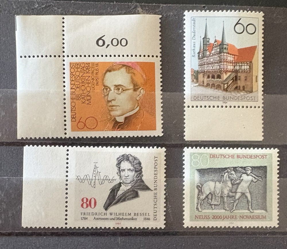 Germany: 1984. 4 Complete sets of 1. SC # 1421-1424 MNH. ID #09-05193