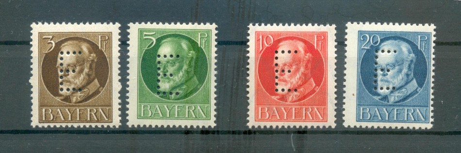 Bayern DIENST 12/15 Luxury, 3Pf BPP** MNH Postfrisch BPP 130EUR (71736