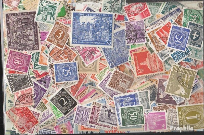 Alliierte Besetzung in Deutschland Zonen West + Ost nach dem 2. Weltkrieg stamps