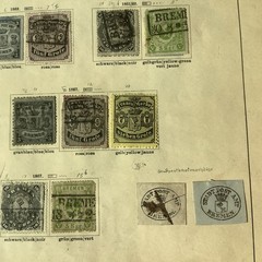 BREMEN = 1855-1867 COLLECTION, German States __ 20-25 stamps