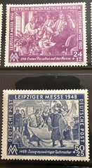 Germany 1948 – 1950 Leipzig Fair Postage Stamps
