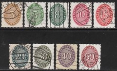 Stamp Germany Official Mi 114-22 1927 Dienst Reich Empire Inflation Set Used