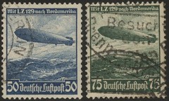 Stamp Selection Germany WWII 3rd Reich Airship Hindenburg Graf Zeppelin Set U