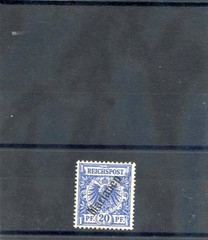 MARIANA IS Sc 14(MI 4II)*F-VF SMALL HR 1900 20pf VIOLET ULTRAMARINE 56′ OPT $52
