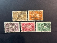 Germany # 156 – 160 Used* 2024 Scott Catalogue Value $ 7.85