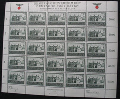 General Government, Adolf Hitler Occupation KLB ex 113-116 Plate Error – READ