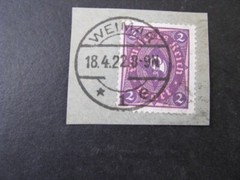 Germany Stamp Post Horn Issue Used with Cancel Weimar