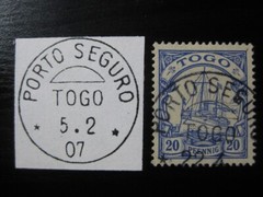 TOGO GERMAN COLONY Mi. #10 used Kaiser Yacht stamp w/ „Porto Seguro“ cancel!