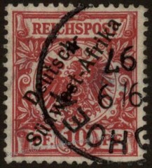 German 1898 SW Africa WINDHOEK WINDHUK DSWA Mi3 Overprinted 10pf Deutsche 104655
