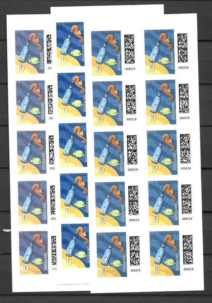 Germany 2024 Welt der Briefe World of Letters Three Sheets Shades Varieties MNH