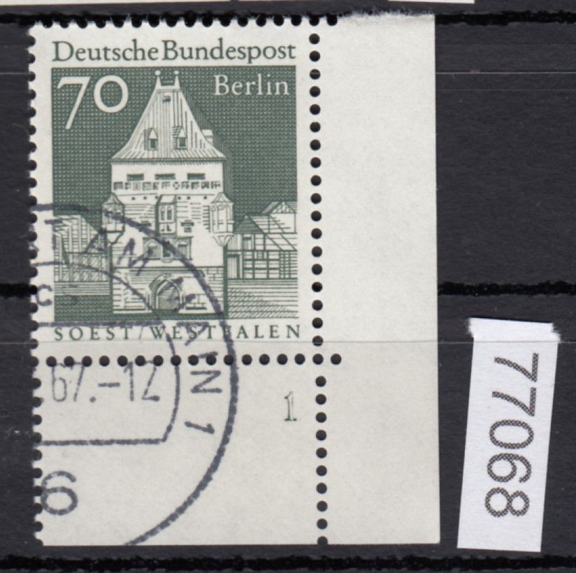 Berlin 1966, Mich. No.: 279 stamped corner edge FN 1