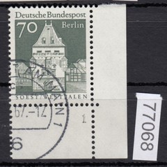 Berlin 1966, Mich. No.: 279 stamped corner edge FN 1