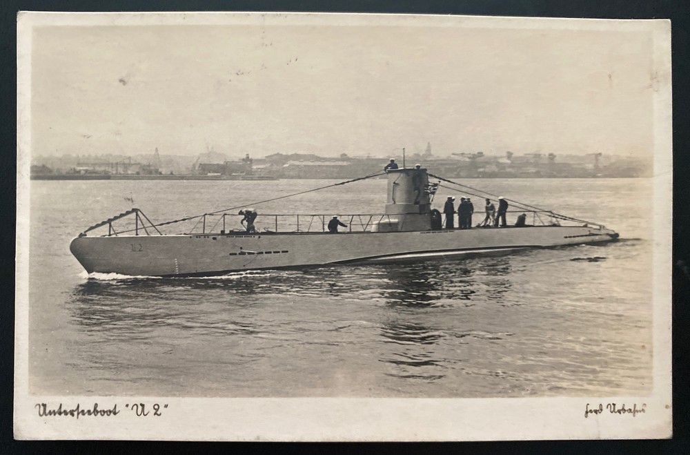 1943 Feldpost Germany RPPC Real Picture Postcard Cover U Boat submarine U2 WW2