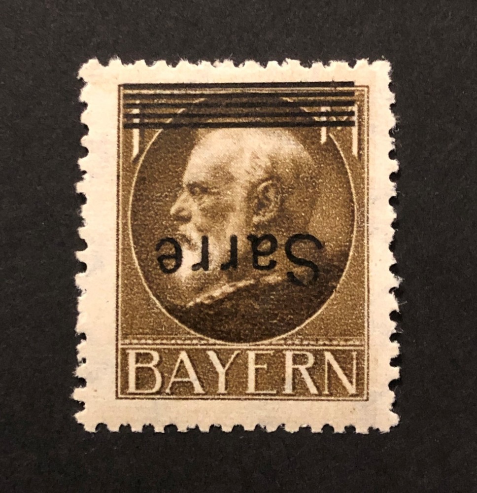 Germany Saar #35 Inverted Over Print MNH