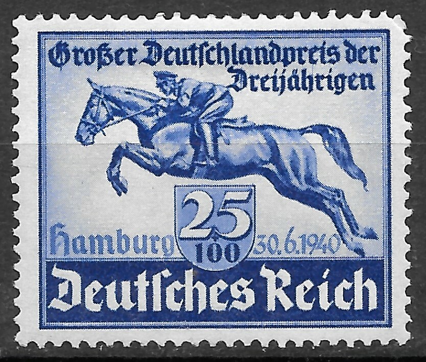 Germany’s Third Reich Mi# 746 MH Hamburg Derby 1940 *