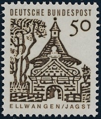 Stamp Germany Sc 0909 1964 Bundespost Adolf Hitler in the Tree Post WWII MNH