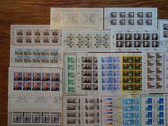 Bund ten sheet collection 34 KB stamp FRG 10 rubber ESST Bonn