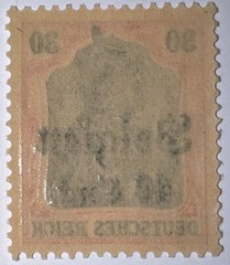 Travelstamps: Germany Offices in Belgium Stamps WWII, 30pf w/ 40c OP MOGNH Wmk