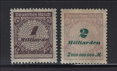 Germany Scott # 294-295 MH Inflationary Issues 1923