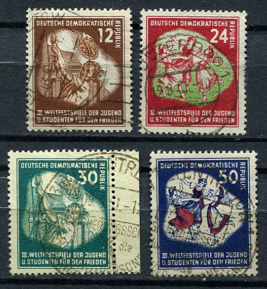 Germany – DDR : Youth Festival set from 1951 – used !