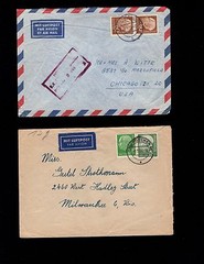 Germany Heuss Mini SEVEN COVERS Collection 1957 – 1960 Many Rate Combos 4q
