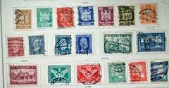 Germany Lot of 19 Stamps – 1924-28 (Scott Catalog 330-349) – RARE ITEMS in LOT!