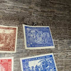 Germany 1947, 1948 Lightly Hinged Set Of 6 OG, Leipziger Messe Trade Fair