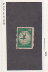 GERMANY REICH 1912 MH Flying Goose Airmail 30 Pf Dark Green Michel #III CV €120