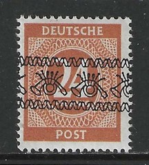 Germany 1948 Allied occup. 24 Pf. Numeral issue inverted band overprint mint**