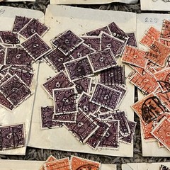 1922-1923 HUGE INVESTOR’S LOT OF GERMANY POSTHORN (ONE COLOR) STAMPS