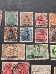 $225 CV Imperial German Saargebiet Stamp Lot Sarre Overprints Germany SAAR 1920s