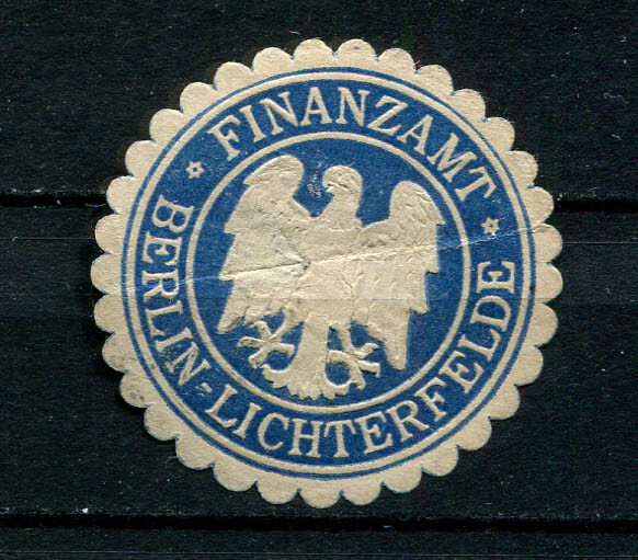 German Reich : Old Tax Office seal from Berlin-Lichterfelde – used