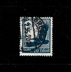Germany Stamp Scott # C49-20pf-Used/LH-NG-1934-Air Mail