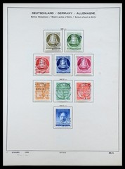 BERLIN Germany Deutschland 1948-1990 MNH MH Used in Schaubek Stamp Collection