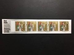 GERMANY STAMP BOOKLET 1991 RED CROSS CHRISTMAS NOEL ROTES KREUZ RARE!! xa89