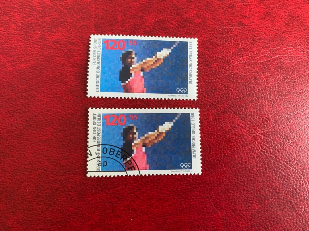 GERMANY BERLIN 1988 USED & MNH SPORT HAMMER THROW ATHLETICS DECATHLON