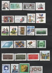 GERMANY – 1981 – COMMEMORATIVE ISSUES – 25 DIFFERENT STAMPS – USED