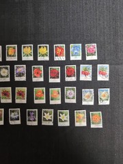 German Flower Definitive Stamps, 38 Different Used Lot (061)
