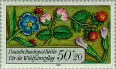 Berlin #Mi744 MNH 1985 Flowers Strawberries Ladybirds [9NB227 YT704]