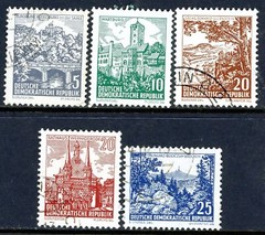 Stamps DDR, Scott # 535-539 used, complete set