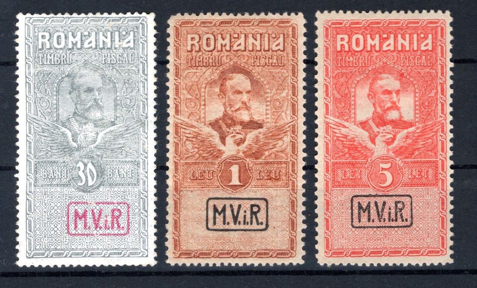 Romania War Tax VIII/X Set * MH (GA3717, Genuine, Unused With Hinges)