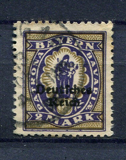 German Reich : Michel # 132 – Scott # Bavaria 269 from 1920 – used