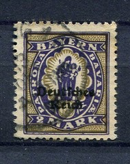 German Reich : Michel # 132 – Scott # Bavaria 269 from 1920 – used