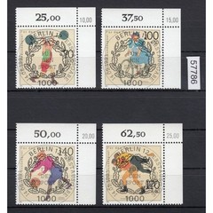 Federal Republic of Germany 1991, Mich.-No.: 1499-1502, stamped corner edge…