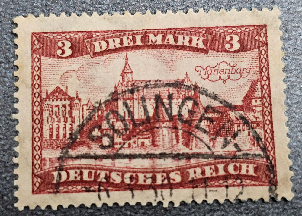 Stamp Germany Reich 3 Mark 1930 Bauwerke Marienburg Mi. Nr. 366 (34250)