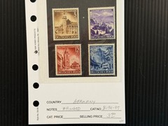 Germany B174-76, 190, 192, 194-99 MH 2024 Scott Catalogue Value $ 23.25